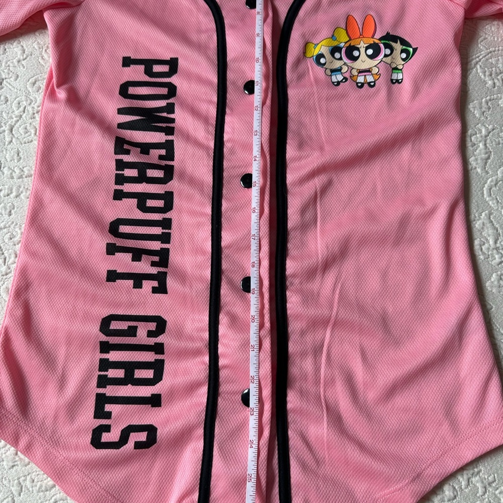 Pink Powerpuff Girls Baseball Jersey